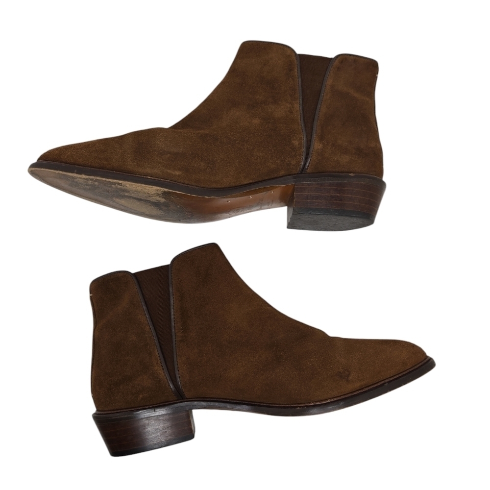 Massimo Dutti Brown Suede Booties Size 39